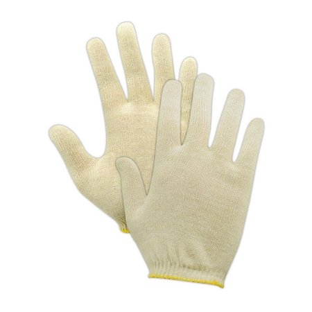 MAGID Machine Knit Gloves, Natural, 12 PK 13-650-KW